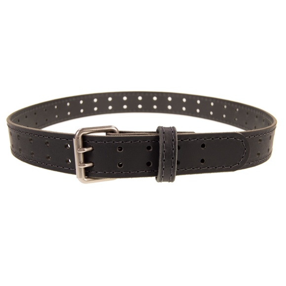 Men's Leather Belt, Vintage Style, Amish Handmade - Picture 2 of 3